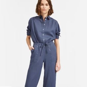 Everlane the linen pant in Indigo